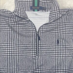 Polo by Ralph Lauren Black and White Crewneck Sweater